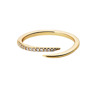 Creative Snake Design Diamond Ring Set